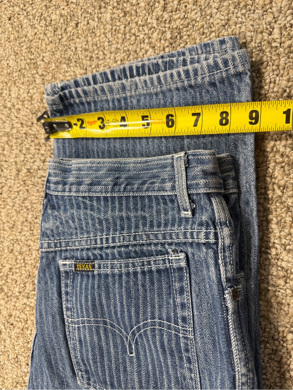 Vintage Texas Brand Blue Jeans size 32 s Made in USA Pants Denim 100% cotton
